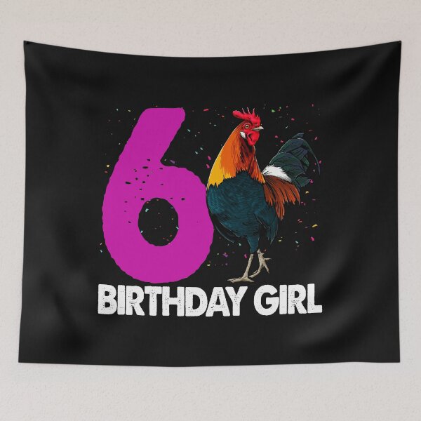 Item preview, Birthday Girl 6 Rooster designed and sold by Bendthetrend.