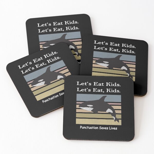 Item preview, Funny Let's Eat Kids Punctuation Saves Lives OrcaThanksgiving Christmas designed and sold by sichaz.