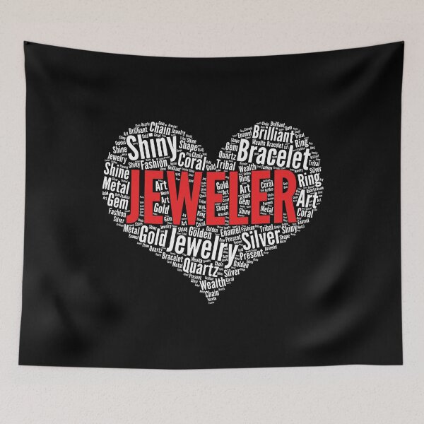 Item preview, Jeweler Heart Shape Word Cloud Jewelry Maker graphic designed and sold by theodoros20.