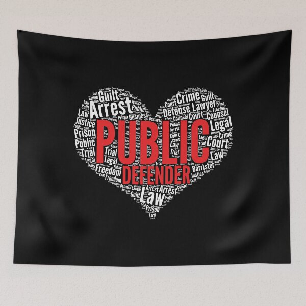 Item preview, Public defender Heart Shape Word Cloud Design product designed and sold by theodoros20.