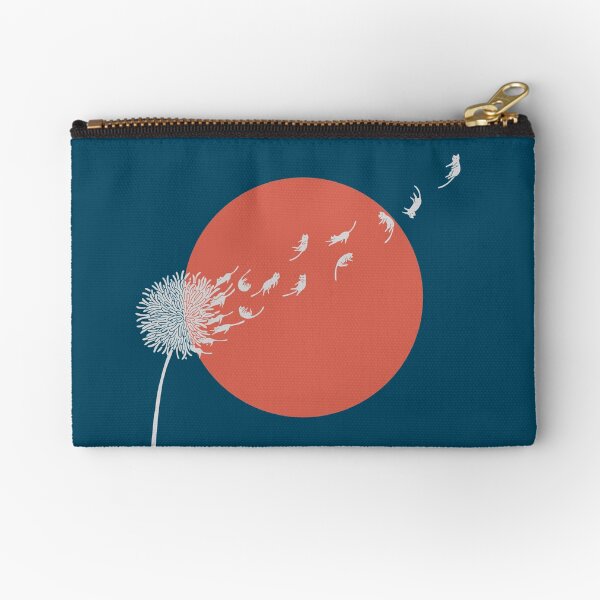 Cat and Plant 25 Zipper Pouch