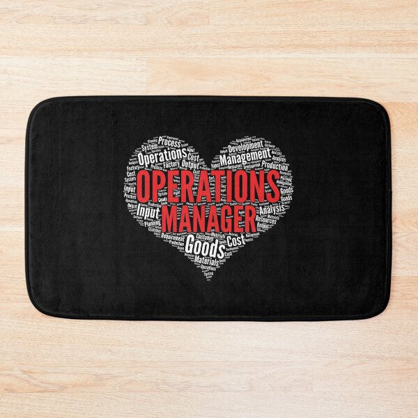 Item preview, Operations manager Heart Shape Word Cloud Design design designed and sold by theodoros20.