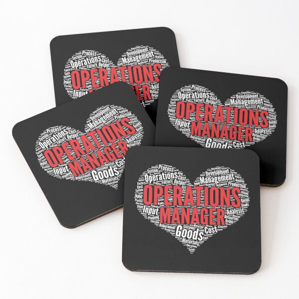 Item preview, Operations manager Heart Shape Word Cloud Design design designed and sold by theodoros20.