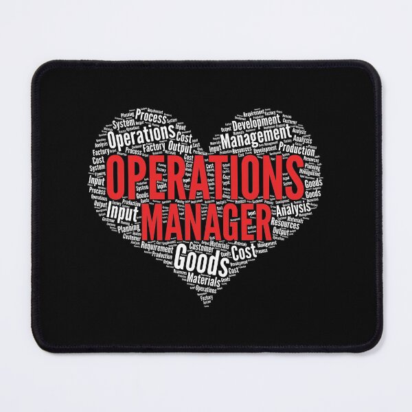Item preview, Operations manager Heart Shape Word Cloud Design design designed and sold by theodoros20.