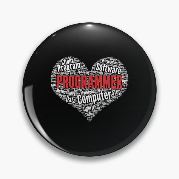 Item preview, Programmer Heart Shape Word Cloud Design Coding product designed and sold by theodoros20.