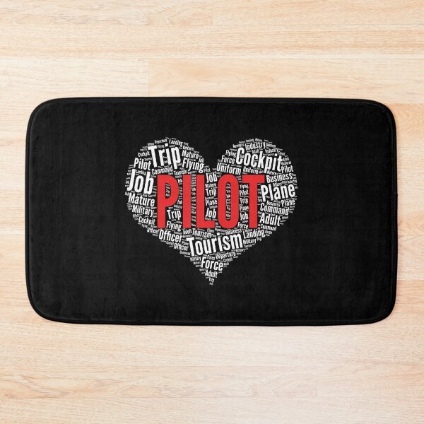 Item preview, Pilot Heart Shape Word Cloud product designed and sold by theodoros20.