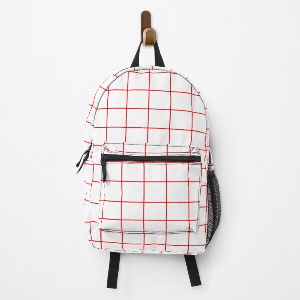 Item preview, Minimal Grid in red and white background color designed and sold by teesresolution.