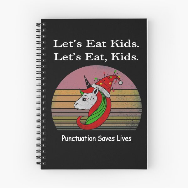 Item preview, Funny Let's Eat Kids Punctuation Saves Lives UnicornThanksgiving Christmas designed and sold by sichaz.