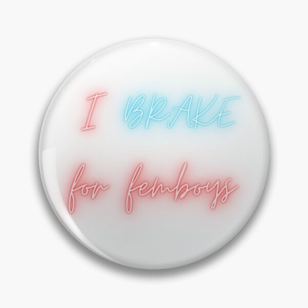 Item preview, I brake for femboys - car bumper sticker designed and sold by LukjanovArt.
