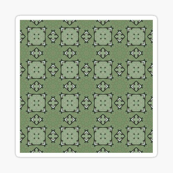 Item preview, Moss Green Abstract Geometric Pattern designed and sold by TLSDesigns.