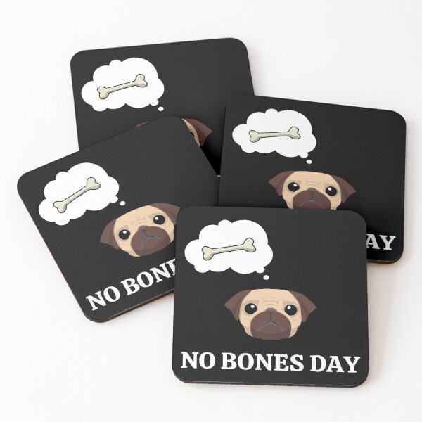 Item preview, No Bones Funny Day Pug designed and sold by Blok45.