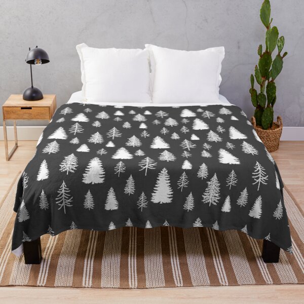 Item preview, Black and White Winter Christmas Trees designed and sold by Abbara.