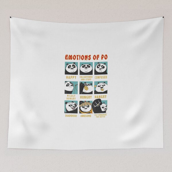 Item preview, Kung Fu Bear Emotions Of Po Portrait Grid designed and sold by BogdanConrad.