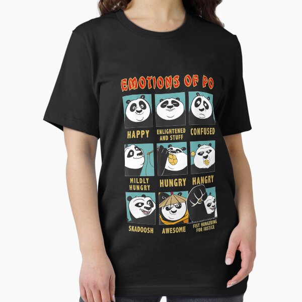 Vista previa del artículo con la obra «Cuadrícula de retrato de emociones de oso de Kung Fu de Po», diseñado y vendido por BogdanConrad.