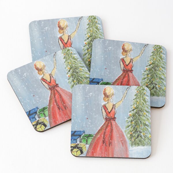 Item preview, Red Frock Christmas Girl designed and sold by Beescart.