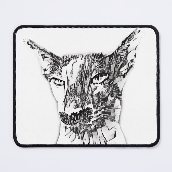 Item preview, angry cat mustache designed and sold by salahnewdesign.