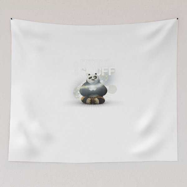 Item preview, Kung Fu Bear Enlightened And Stuff Po Portrait designed and sold by BogdanConrad.