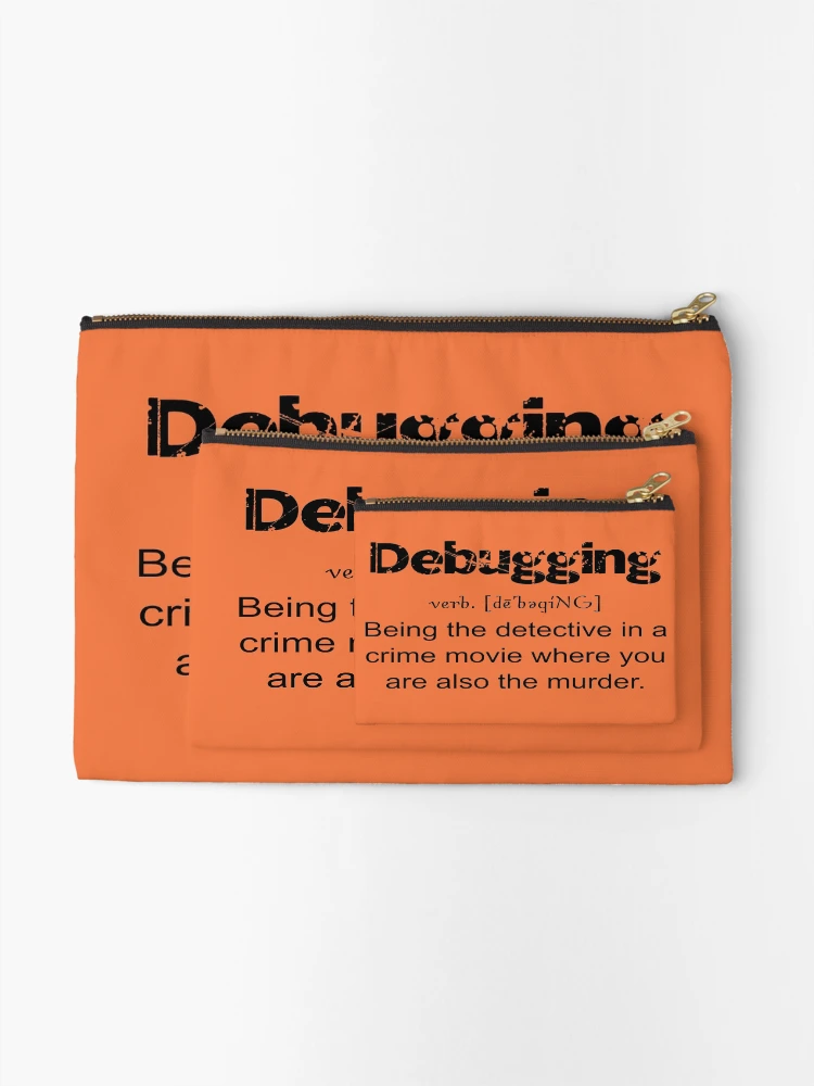 Thumbnail 2 of 4, Zipper Pouch, Debugging Definition designed and sold by Mylecm.