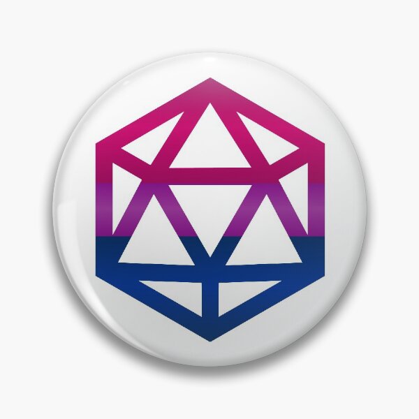 Artikelvorschau, Bisexuelle Stolzflagge D20 entworfen und verkauft von NovotnyDesigns.