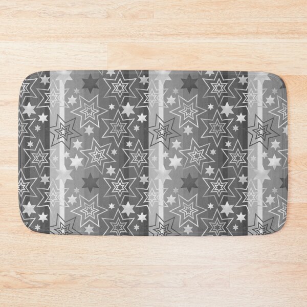 Item preview, Stripes and Stars Monochrome Grey Repeat 5748 designed and sold by Art in My Loft.