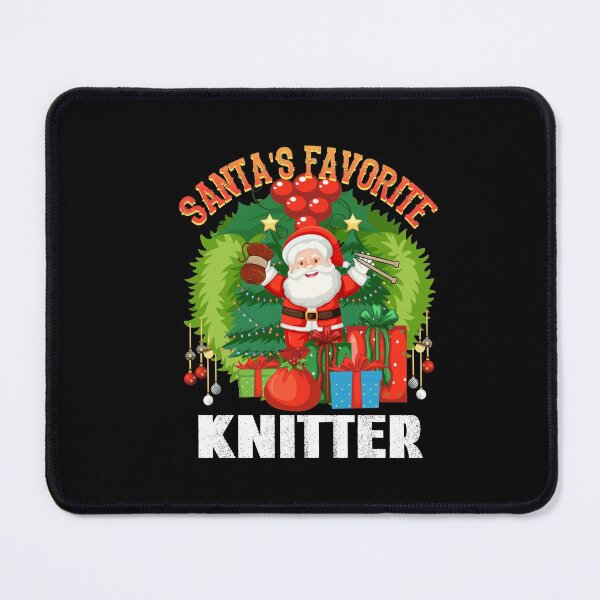 Item preview, Santas Favorite Knitter designed and sold by SportyDogShop.