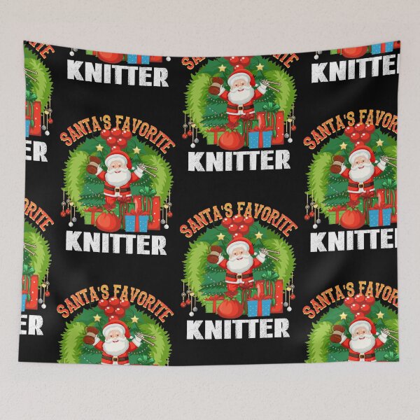 Item preview, Santas Favorite Knitter designed and sold by SportyDogShop.