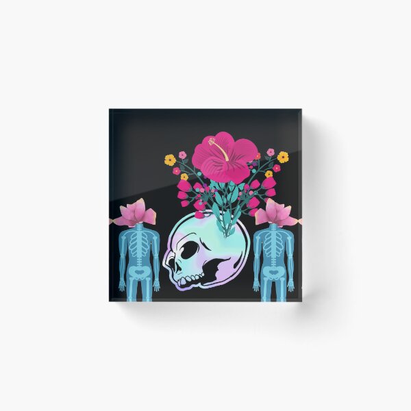 Item preview, Cute Fun Colroful Beauty From Tragedy Skeleton & Skull Art designed and sold by Darlene Douglas-Jackson.
