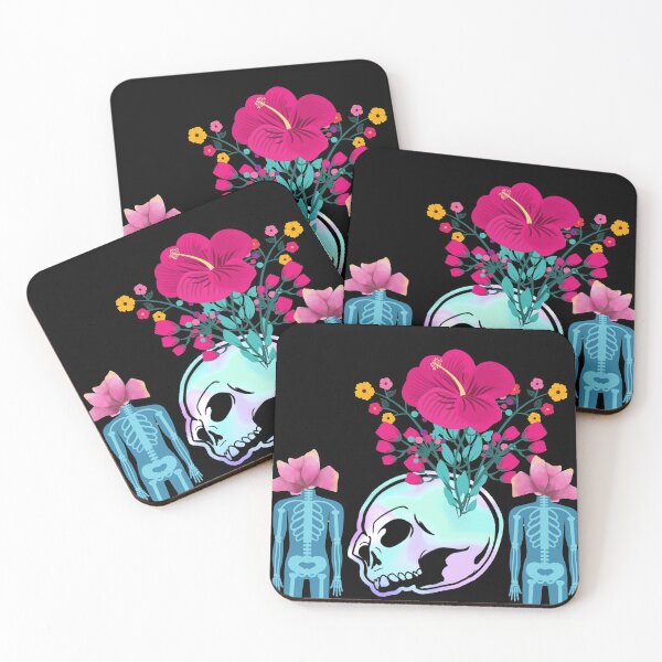 Item preview, Cute Fun Colroful Beauty From Tragedy Skeleton & Skull Art designed and sold by Darlene Douglas-Jackson.