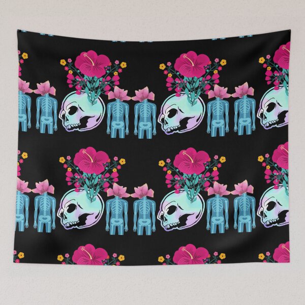 Item preview, Cute Fun Colroful Beauty From Tragedy Skeleton & Skull Art designed and sold by Darlene Douglas-Jackson.