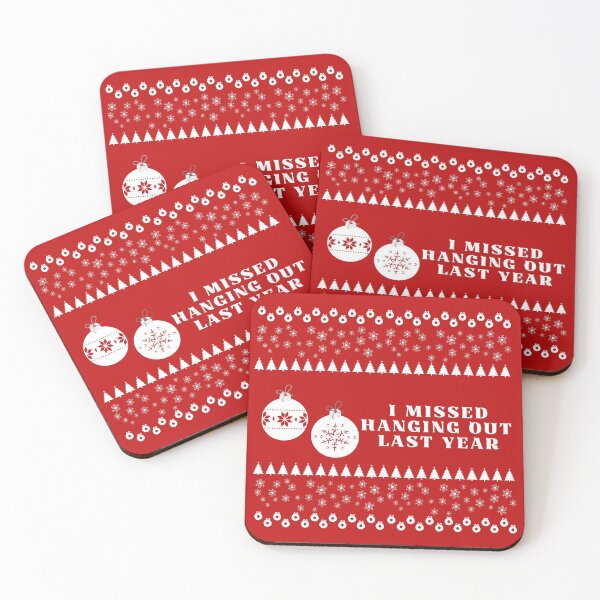Item preview, I Missed Hanging Out Last Year (Christmas Ornaments) designed and sold by baldbird.