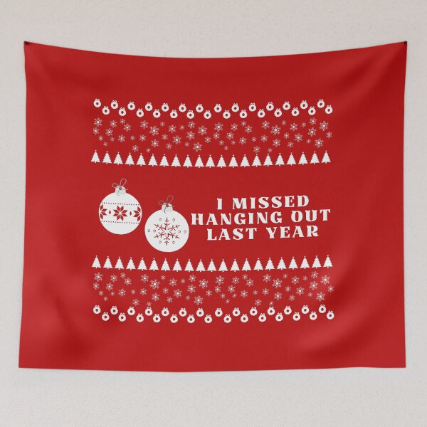 Item preview, I Missed Hanging Out Last Year (Christmas Ornaments) designed and sold by baldbird.