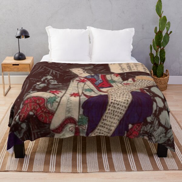 Item preview, Vintage Japanese Woodblock Print Otomo Wakana and the Spider Scroll designed and sold by TheWitchsWolf.