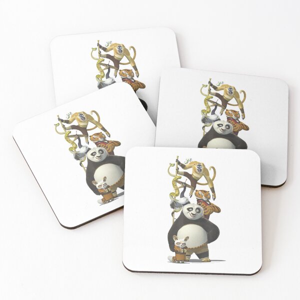 Item preview, Kung Fu Bear Po And The Furious Five Portrait designed and sold by BogdanConrad.
