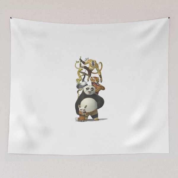 Item preview, Kung Fu Bear Po And The Furious Five Portrait designed and sold by BogdanConrad.