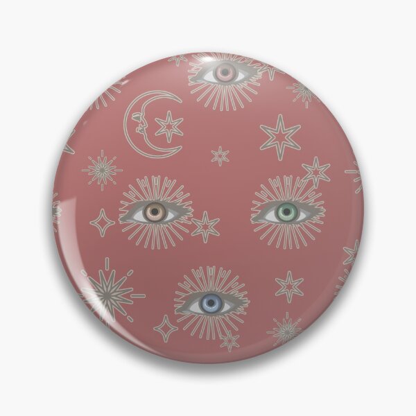 Item preview, Pink Bright Vintage Eyes And Celestial Stars And Planets designed and sold by TrulyEpoque.