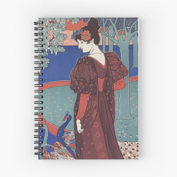 Item preview, Woman with Peacocks by Louis Rhead - Vintage Art designed and sold by RickE.