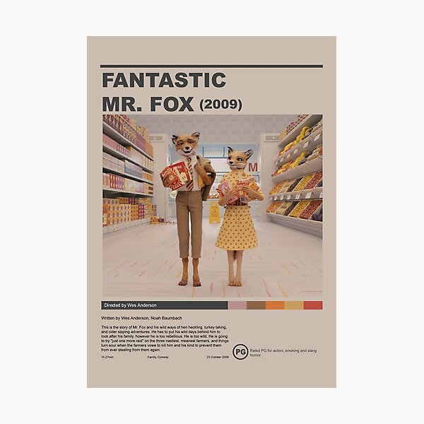 Item preview, Fantastic Mr. Fox (2009) Mr. & Mrs Fox. Vintage Poster designed and sold by Undisclosed Aesthetic.