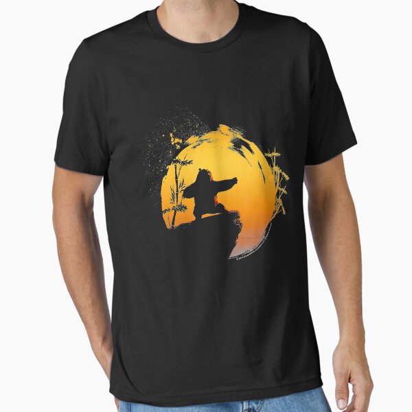 Artikel-Vorschau von Kung Fu Bär Po Tai Chi Sonnenuntergang Silhouette, designt und verkauft von BogdanConrad.