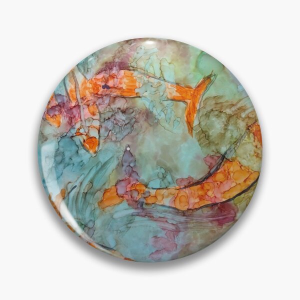 Item preview, Coy fish designed and sold by Mary Lomma.
