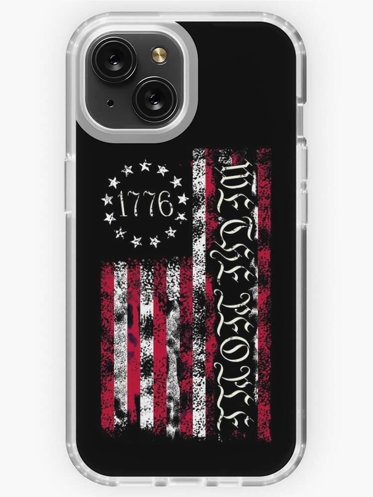 Vintage Old American Flag Patriotic 1776 We The People USA iPhone Case