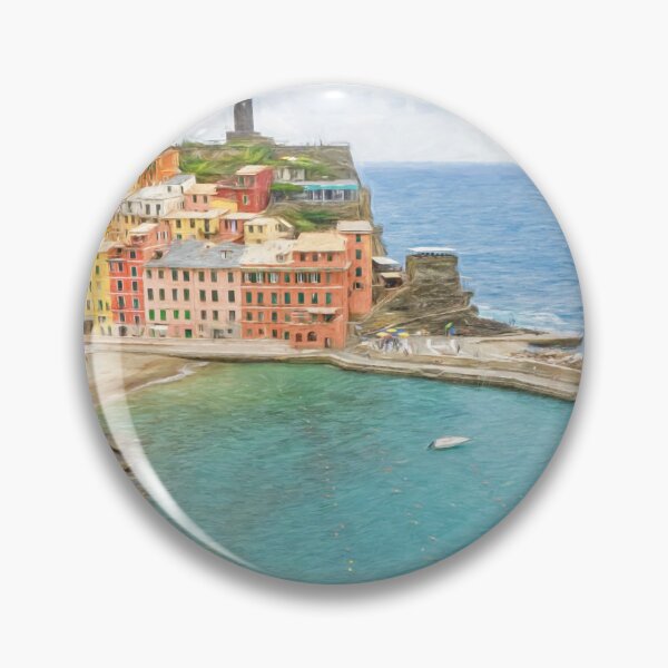 Item preview, Vernazza Cinque Terre Italy Painterly designed and sold by PhotoArt by Joan Carroll.