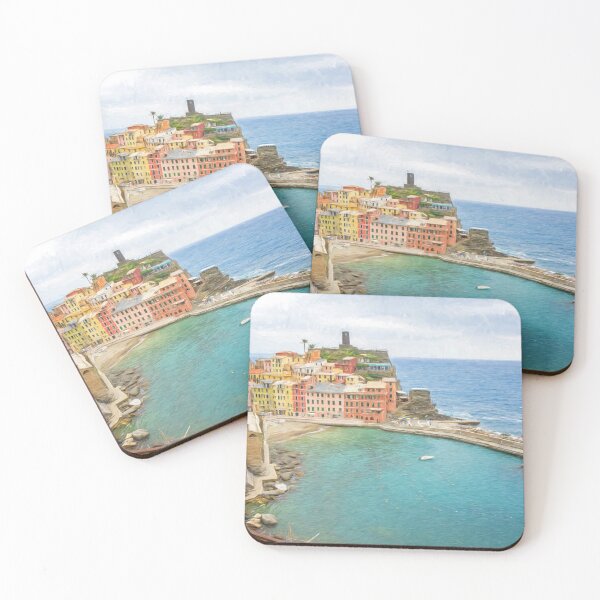 Item preview, Vernazza Cinque Terre Italy Painterly designed and sold by PhotoArt by Joan Carroll.