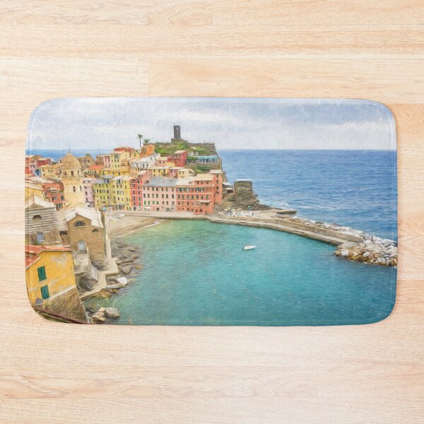 Item preview, Vernazza Cinque Terre Italy Painterly designed and sold by PhotoArt by Joan Carroll.