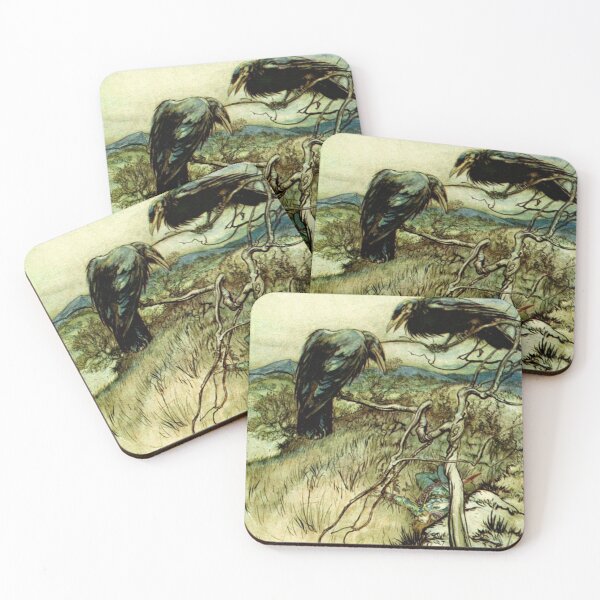 Item preview,  The Twa Corbies The Two Ravens - Arthur Rackham designed and sold by Vintage Designs +.
