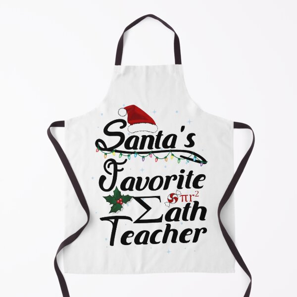 Item preview, Santa's Favorite Christmas Math Teacher designed and sold by PinkPandaDesign.