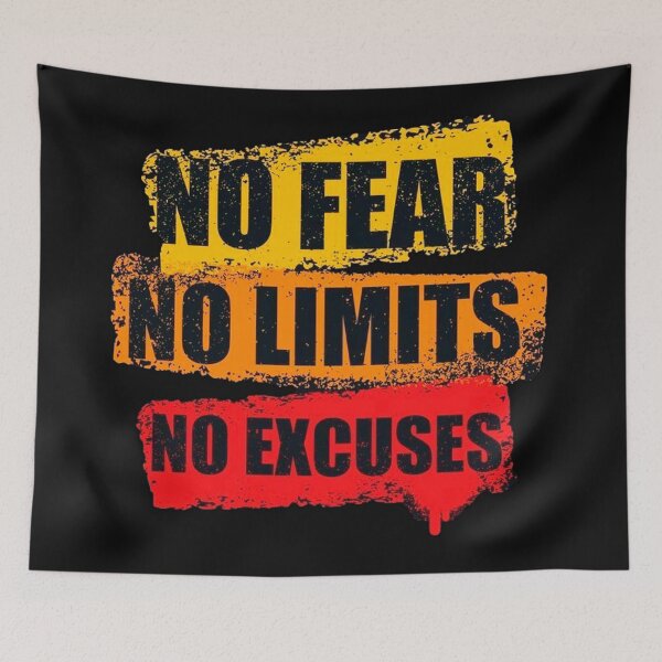Item preview, No fear no limits no excuses designed and sold by Aleksey Alekseev.
