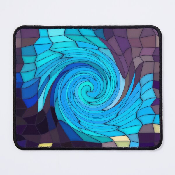 Item preview, Mosaic Pattern Blue Swirl designed and sold by cuprum.