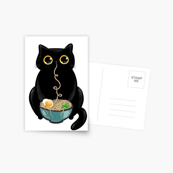 Artikel-Vorschau von Ramen-Katze, designt und verkauft von KilkennyCat Art.