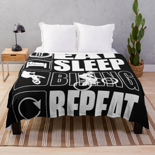 Item preview, Eat sleep biking repeat designed and sold by designer-02.