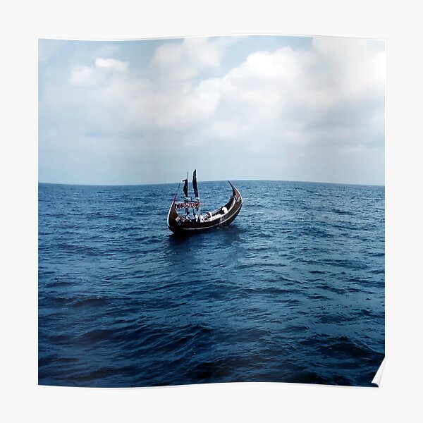 Boat In The Sea Poster